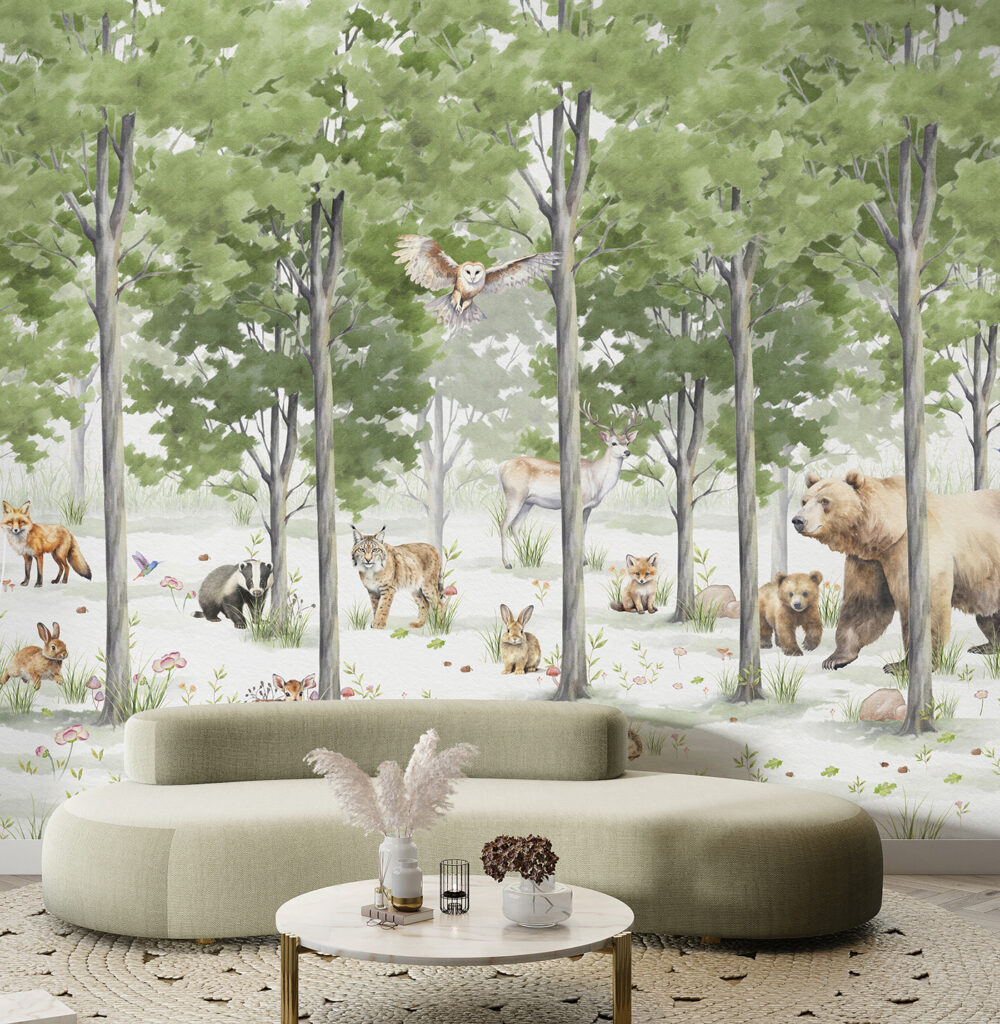 A group of animals in a forest u97741pig2 1000x1024 - A group of animals in a forest