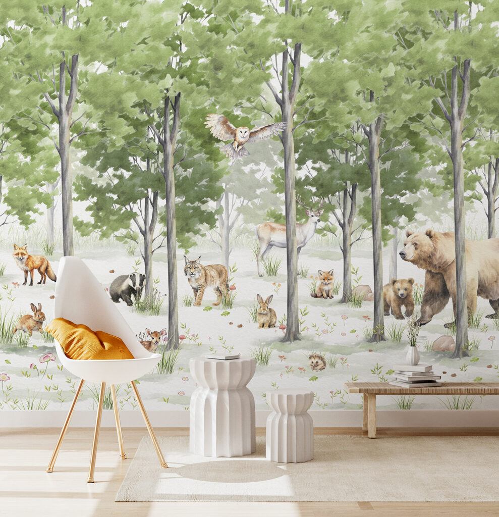 A group of animals in a forest u97741pig1m 989x1024 - A group of animals in a forest