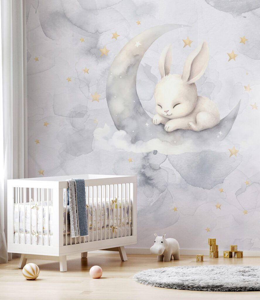 A rabbit on the moon