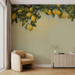 Wall murals A lemons on a tree branch