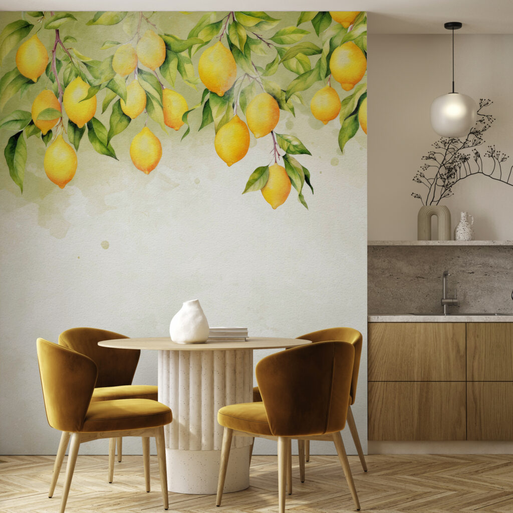 A group of lemons on a tree A group of lemons on a tree