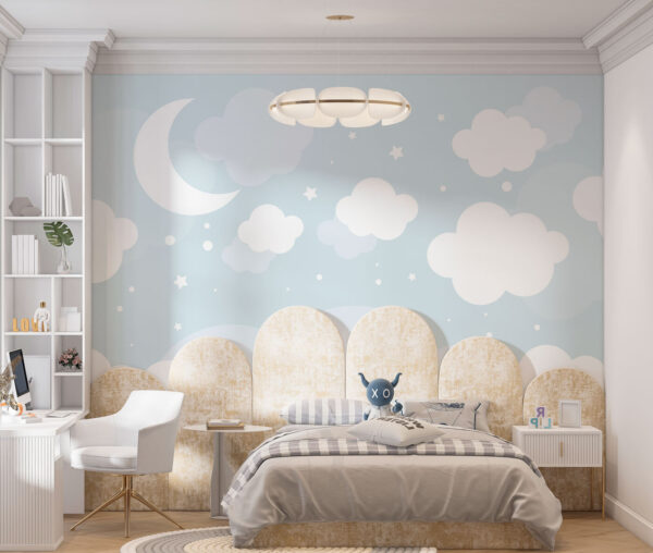 A moon and clouds in the sky u97510pir91 600x508 - A moon and clouds in the sky