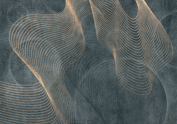 Fluid lines on a textured canvas. Fluid lines on a textured canvas.