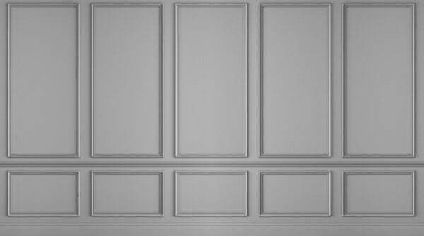 A wall with white panels A wall with white panels