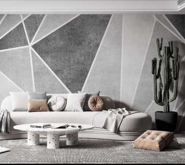 A grey and white background with white lines A grey and white background with white lines