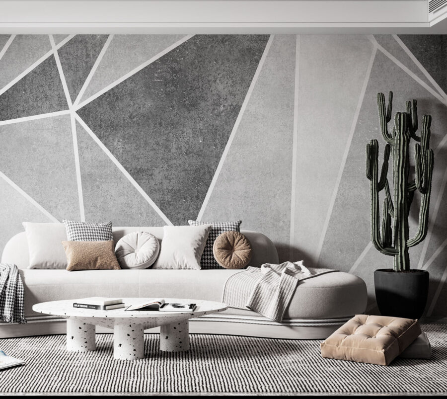 A grey and white background with white lines A grey and white background with white lines