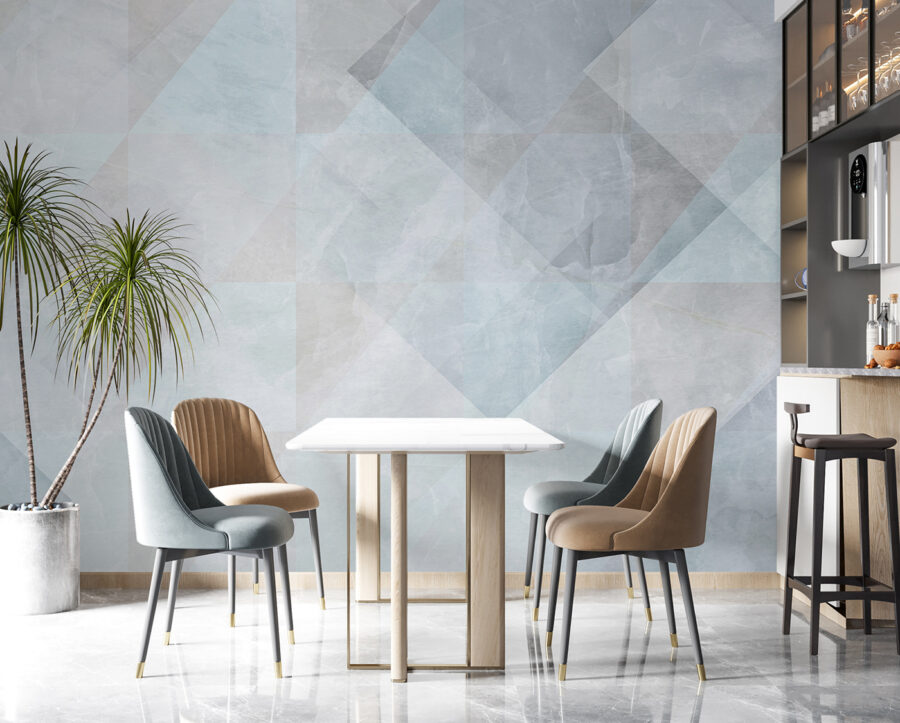 Wall murals White and grey background - Image 7