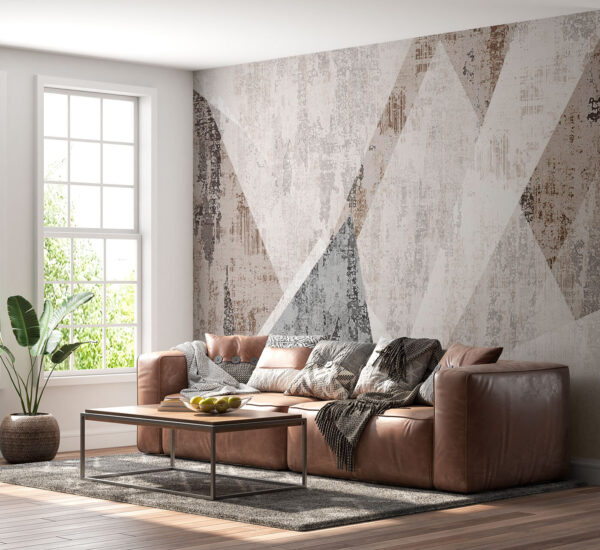 Abstract geometric texture in neutral tones