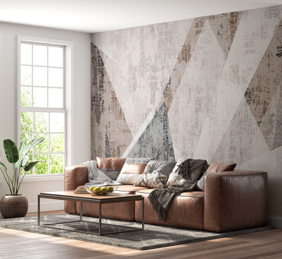 Abstract geometric texture in neutral tones.