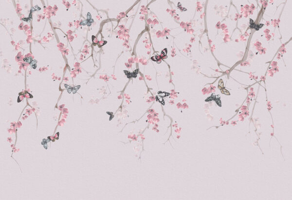 Butterflies on a tree branch Butterflies on a tree branch