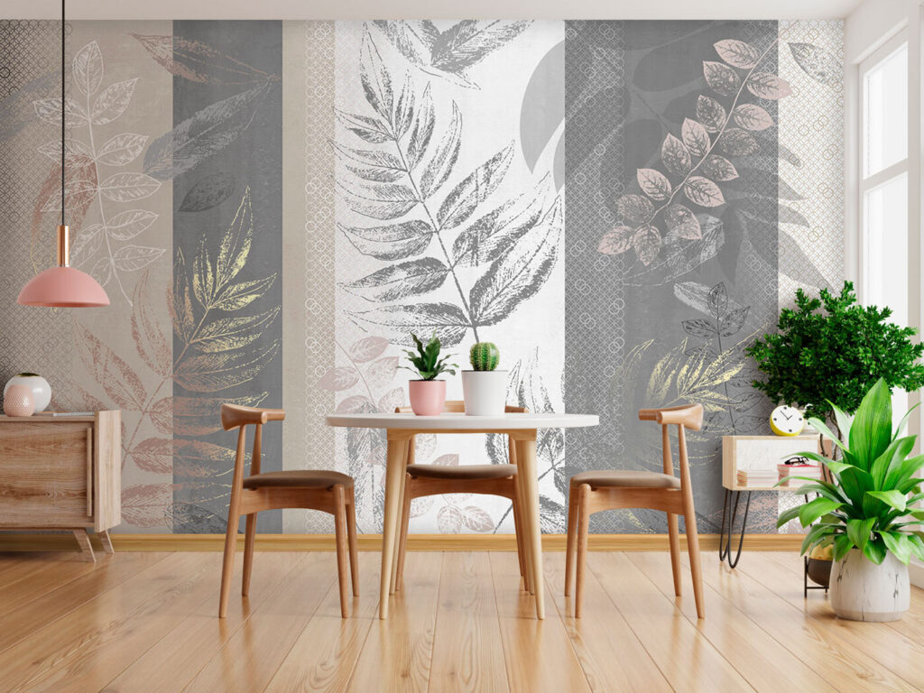 Botanical patterns in muted tones