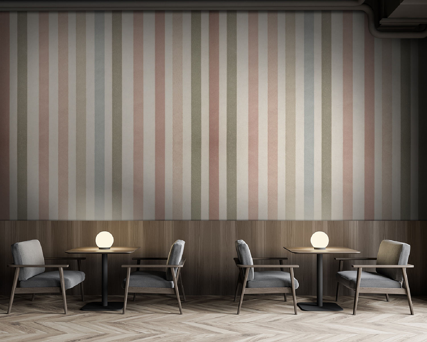Soft pastel striped pattern design.