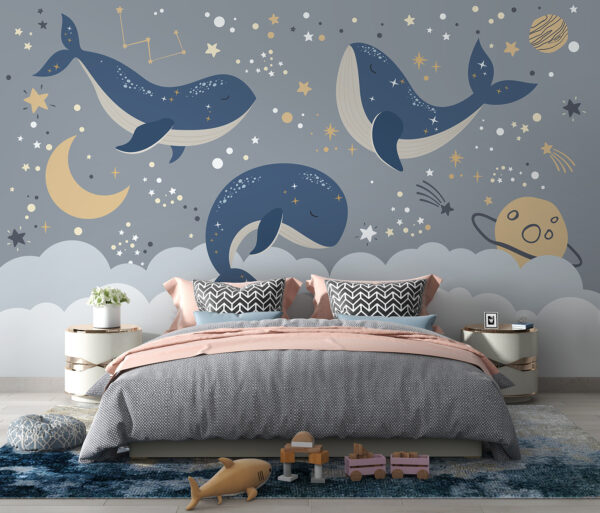 Group of whales in the sky Group of whales in the sky