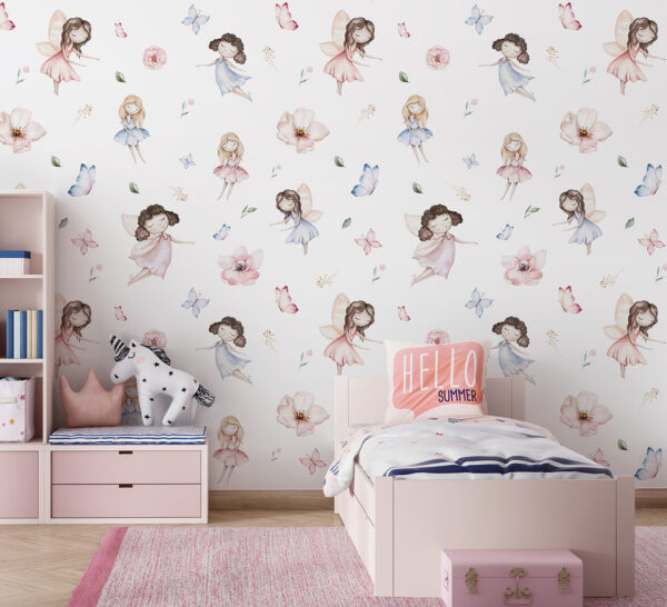 Pattern of fairies and butterflies Pattern of fairies and butterflies