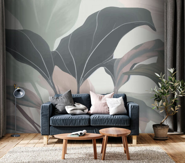 Elegant leaves in soft colors. Elegant leaves in soft colors.