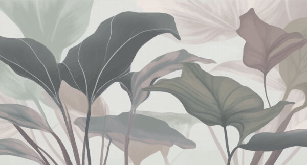 Elegant leaves in soft colors. Elegant leaves in soft colors.