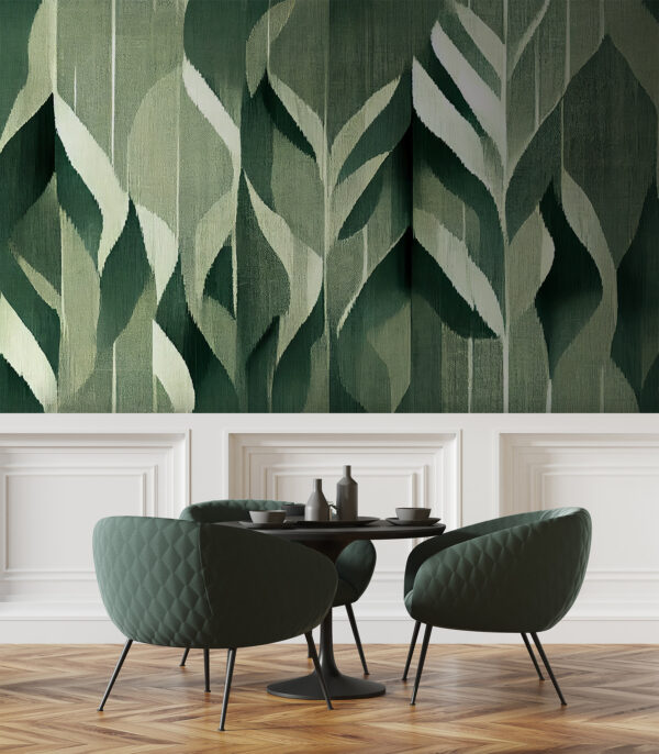 Intricate leaves in soothing green hues. Intricate leaves in soothing green hues.