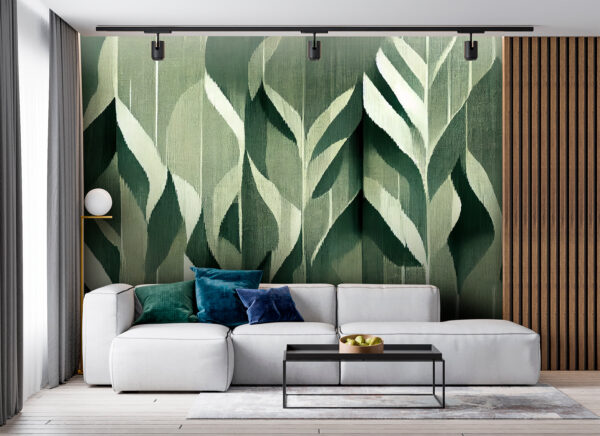 Intricate leaves in soothing green hues. Intricate leaves in soothing green hues.