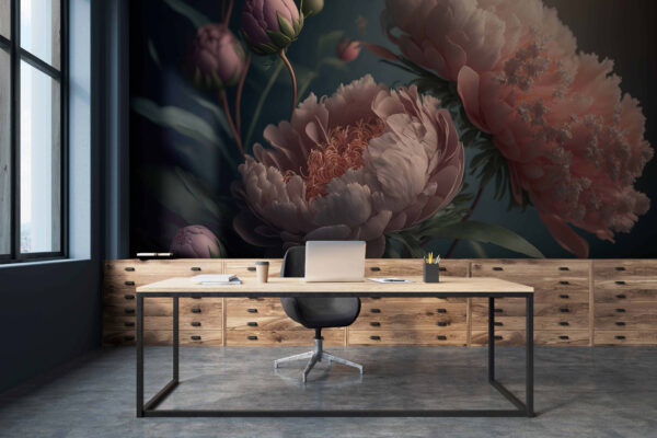 Delicate peonies in soft colors. Delicate peonies in soft colors.