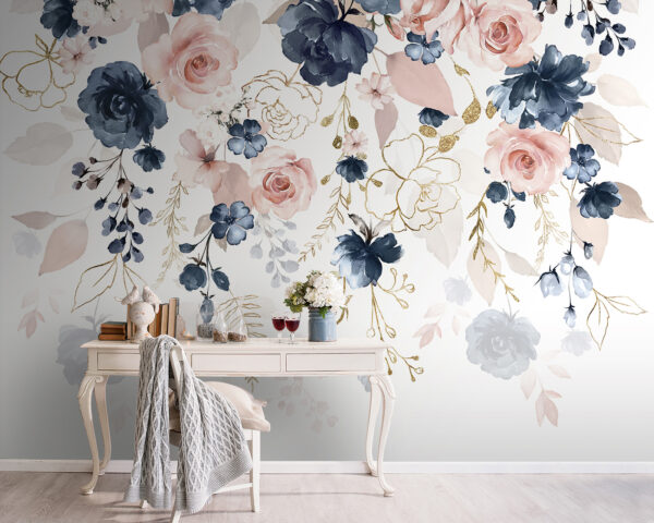 Delicate floral arrangement in pastel hues. Delicate floral arrangement in pastel hues.