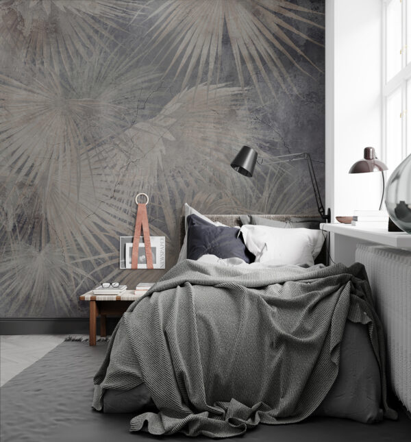 Wallpaper with palm leaves Wallpaper with palm leaves