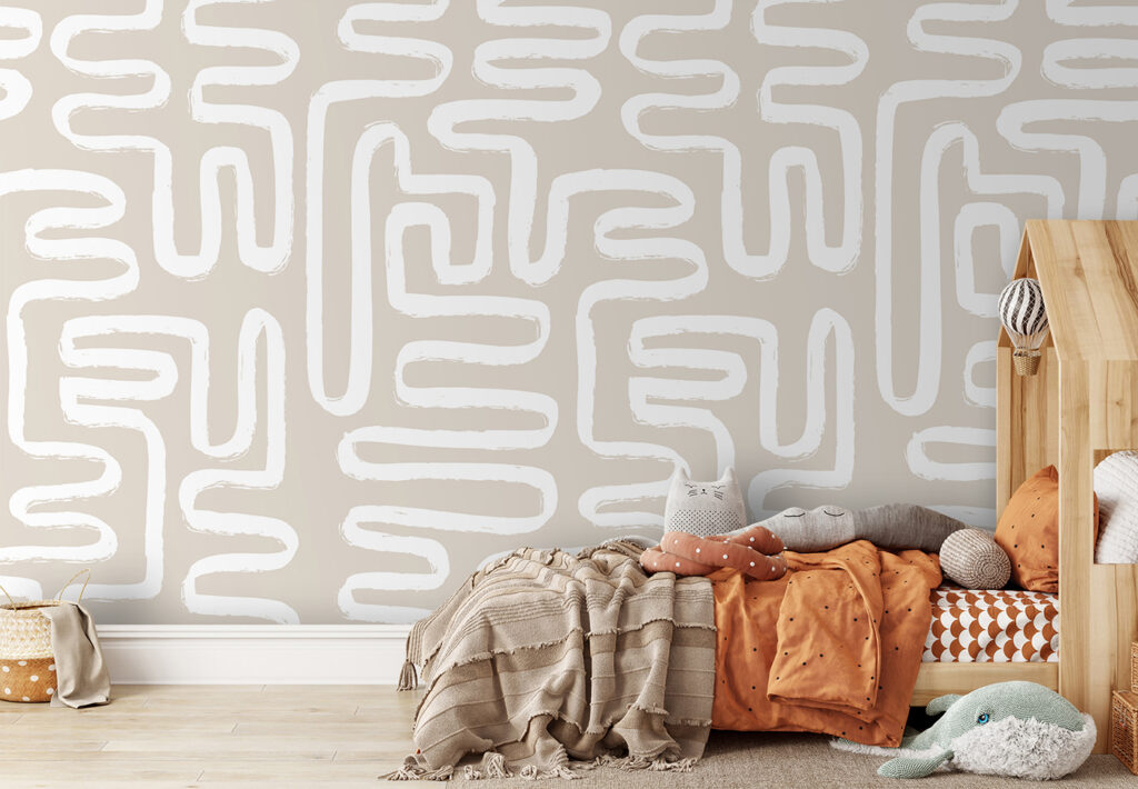 White lines on a beige background White lines on a beige background