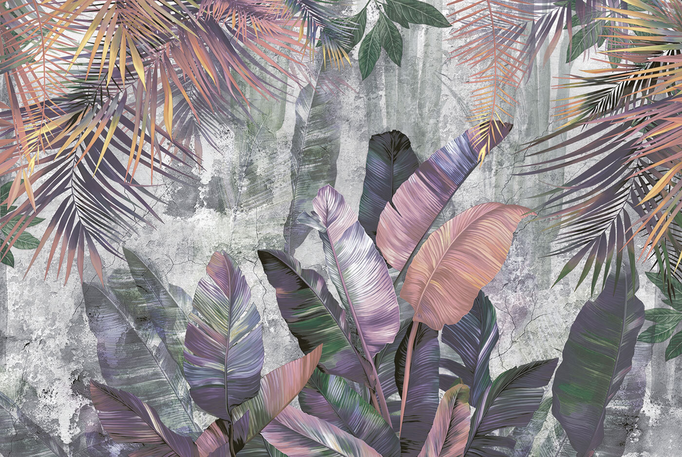 Wallpaper with colorful leaves Wallpaper with colorful leaves