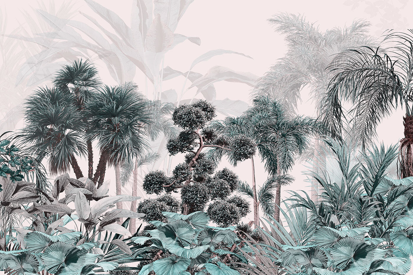 Group of trees and plants