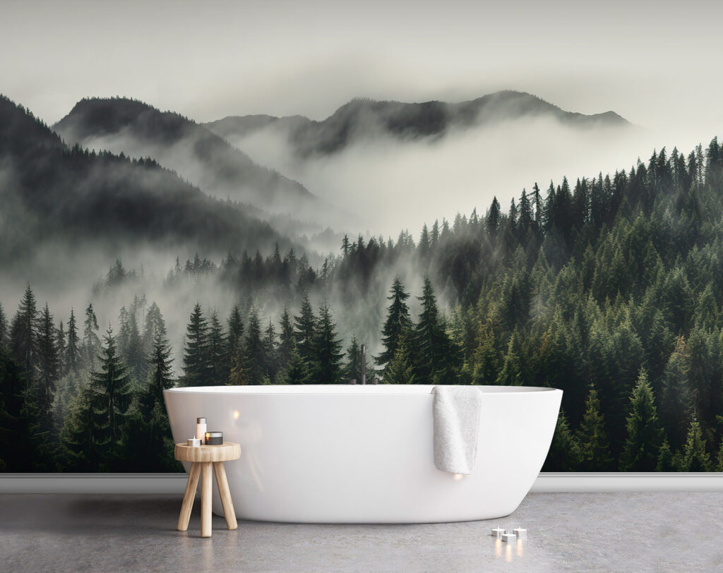 Forest with fog and mountains u96027pit1 1024x812 - Forest with fog and mountains