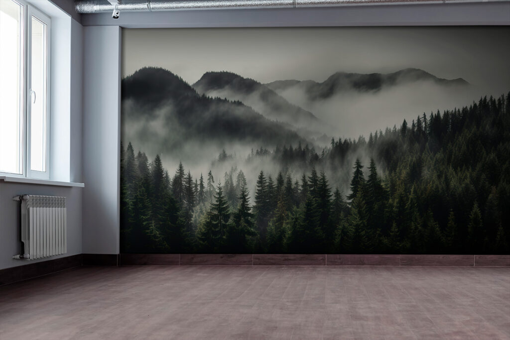 Forest with fog and mountains u96027pig2 1024x683 - Forest with fog and mountains