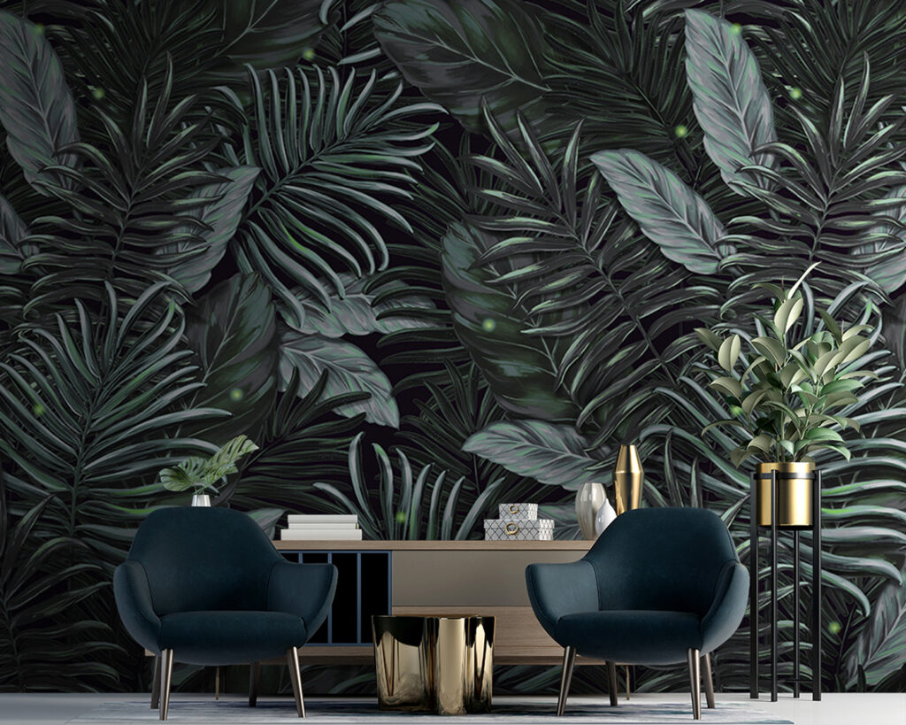 Lush foliage in vibrant green tones Lush foliage in vibrant green tones
