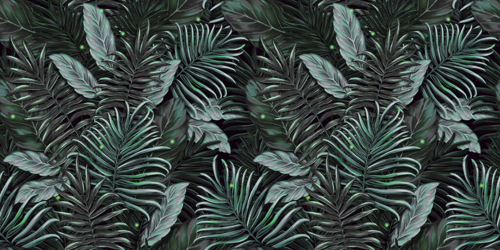 Lush foliage in vibrant green tones. Lush foliage in vibrant green tones.