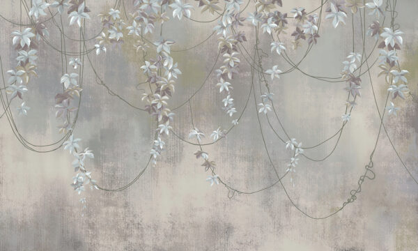 Wallpaper with white flowers Wallpaper with white flowers