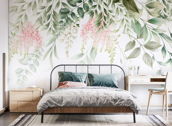 Delicate florals and lush greenery. Delicate florals and lush greenery.
