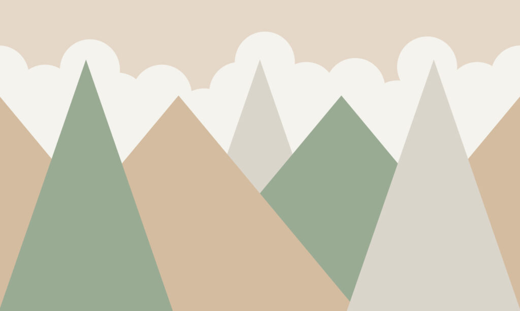 Mountain range with clouds Mountain range with clouds