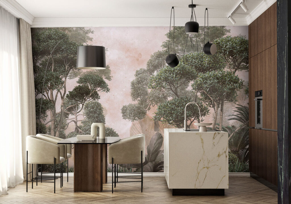 Group of trees and grass Group of trees and grass