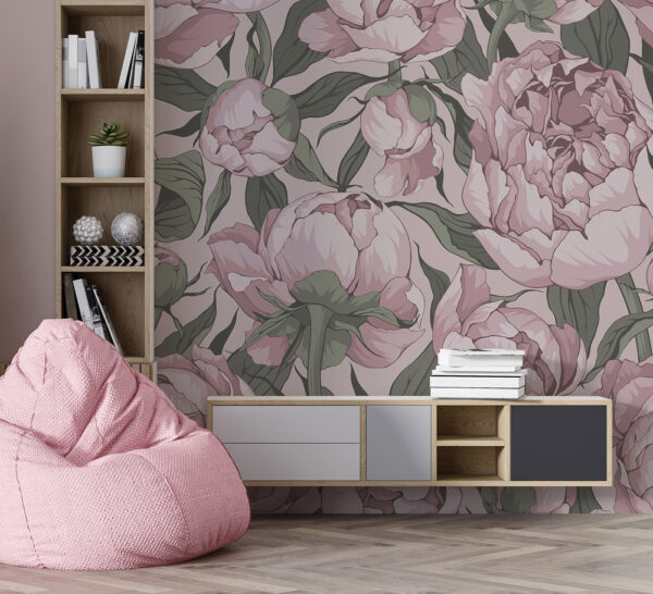 Pattern of pink flowers Pattern of pink flowers
