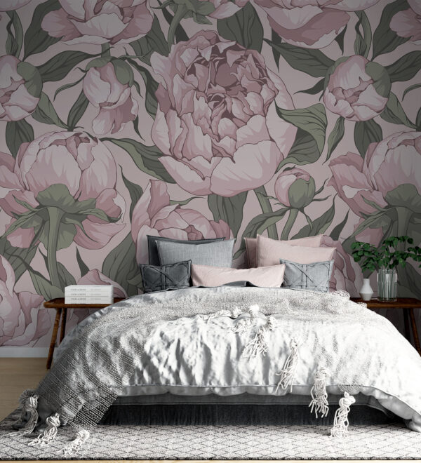 Pattern of pink flowers Pattern of pink flowers