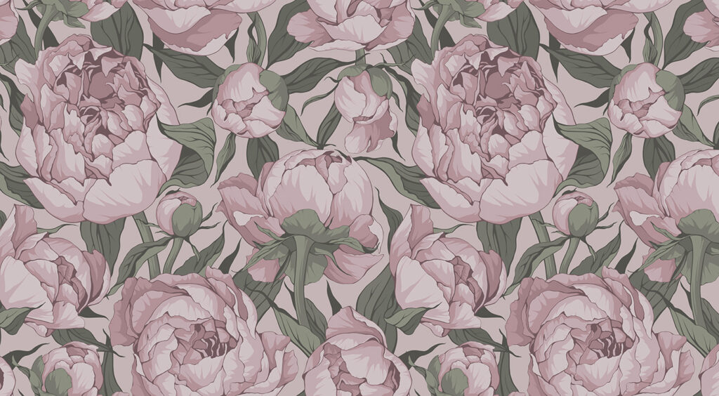 Pattern of pink flowers Pattern of pink flowers