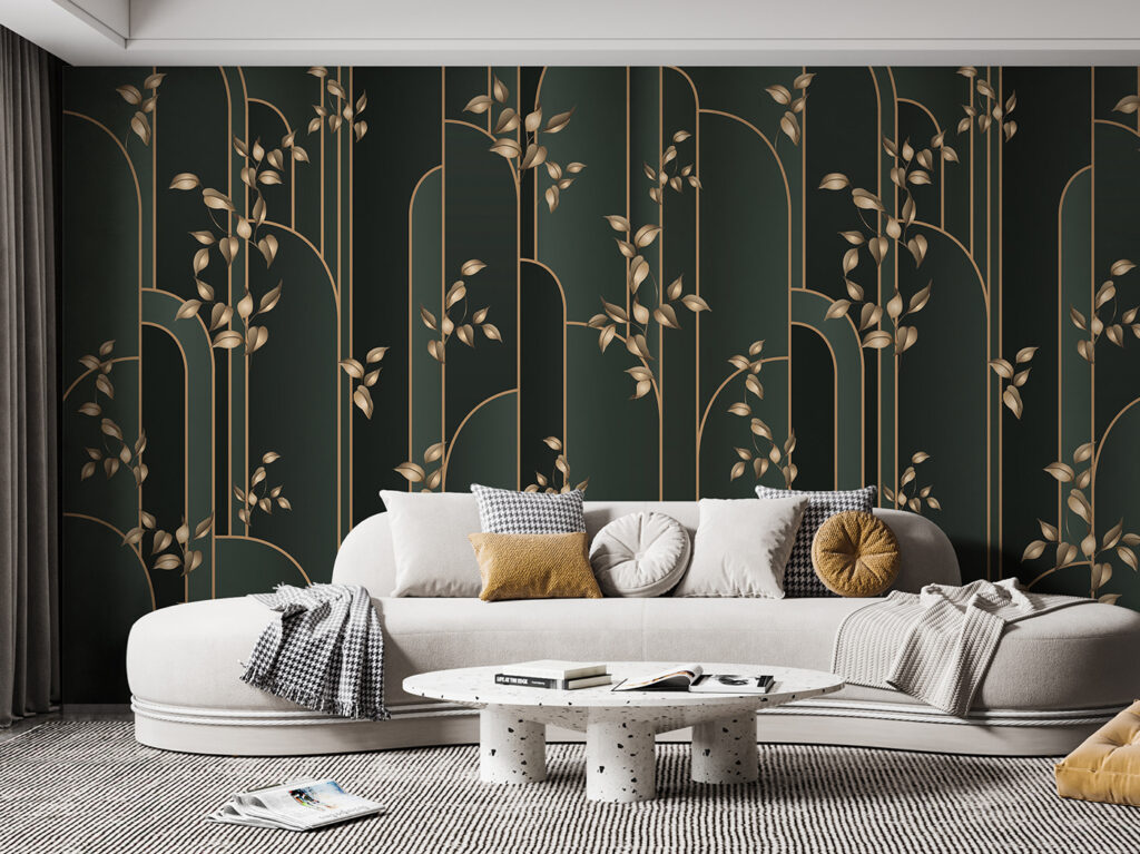 Wallpaper with leaves on it Wallpaper with leaves on it