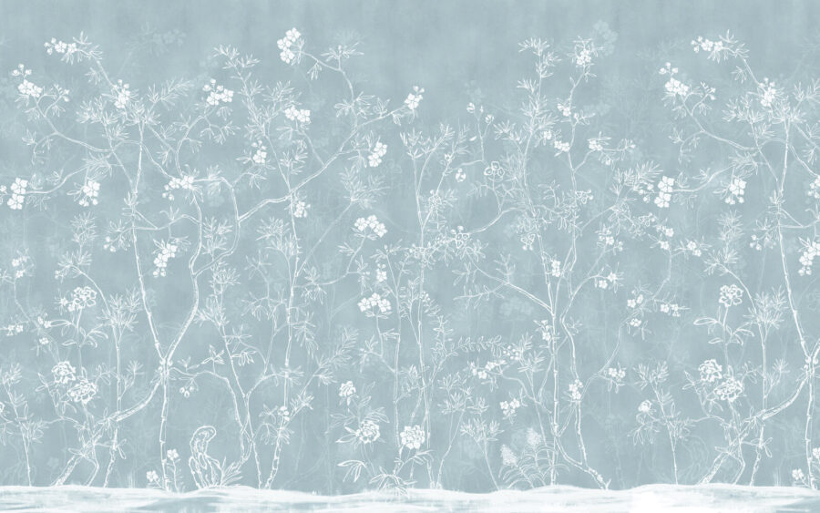 Wall murals White drawing of a tree - Image 3