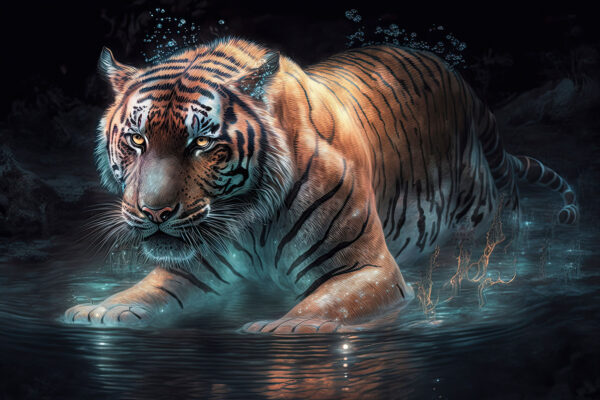 Tiger in the water Tiger in the water
