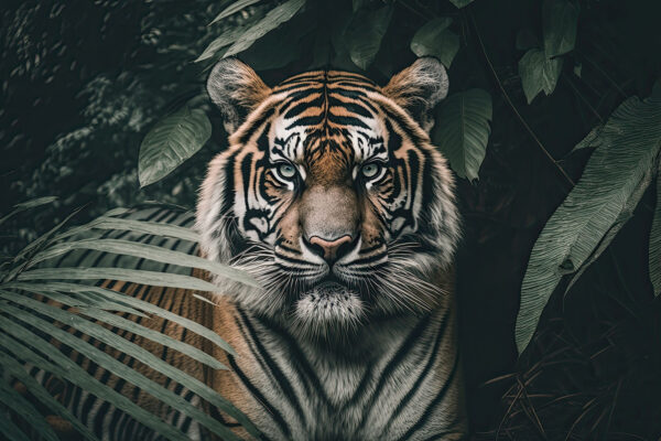 Tiger in the jungle Tiger in the jungle