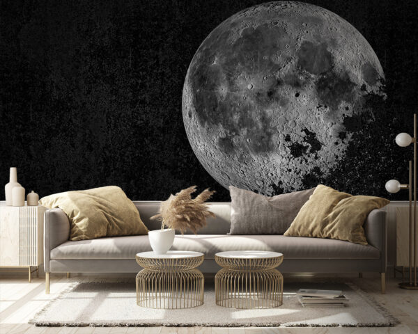 Mysterious moon in a dark sky. Mysterious moon in a dark sky.