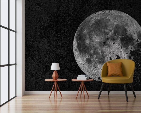 Mysterious moon in a dark sky. Mysterious moon in a dark sky.