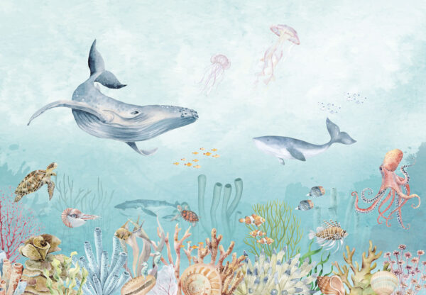 Watercolor of a sea life Watercolor of a sea life