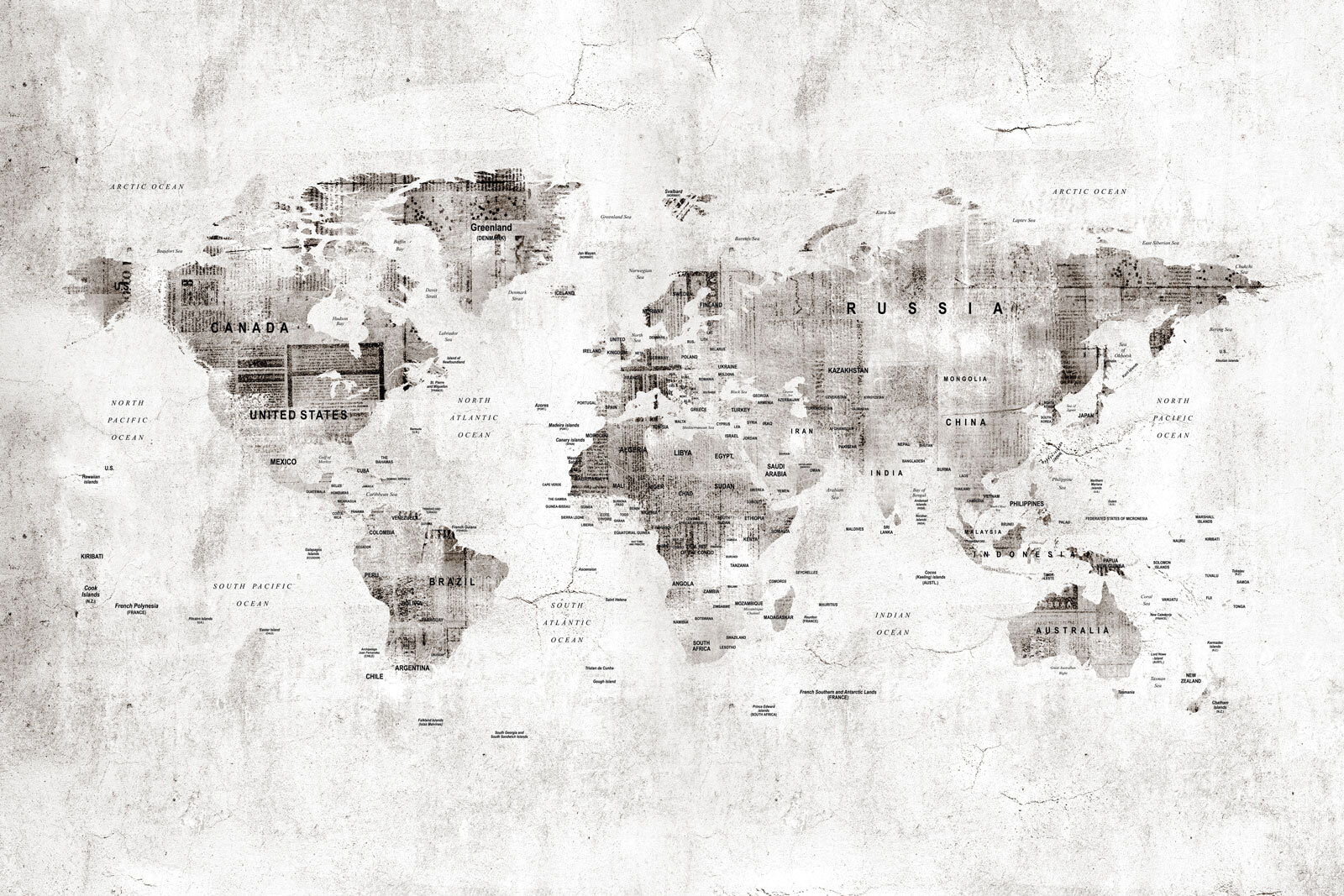 Map of the world Map of the world