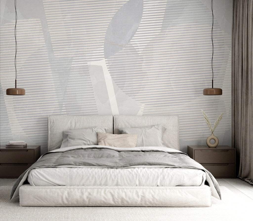 Grey and white abstract art Grey and white abstract art