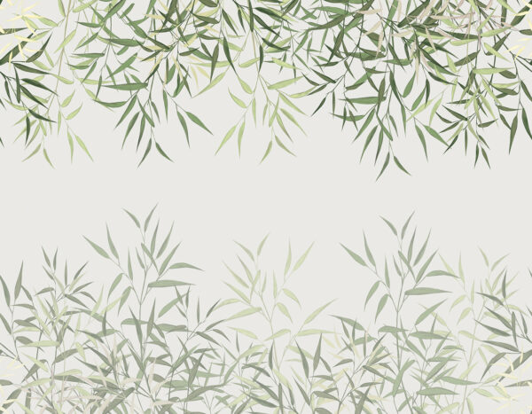 Delicate bamboo leaves on soft background. Delicate bamboo leaves on soft background.