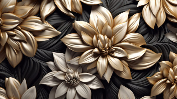 Elegant floral design on dark background. Elegant floral design on dark background.